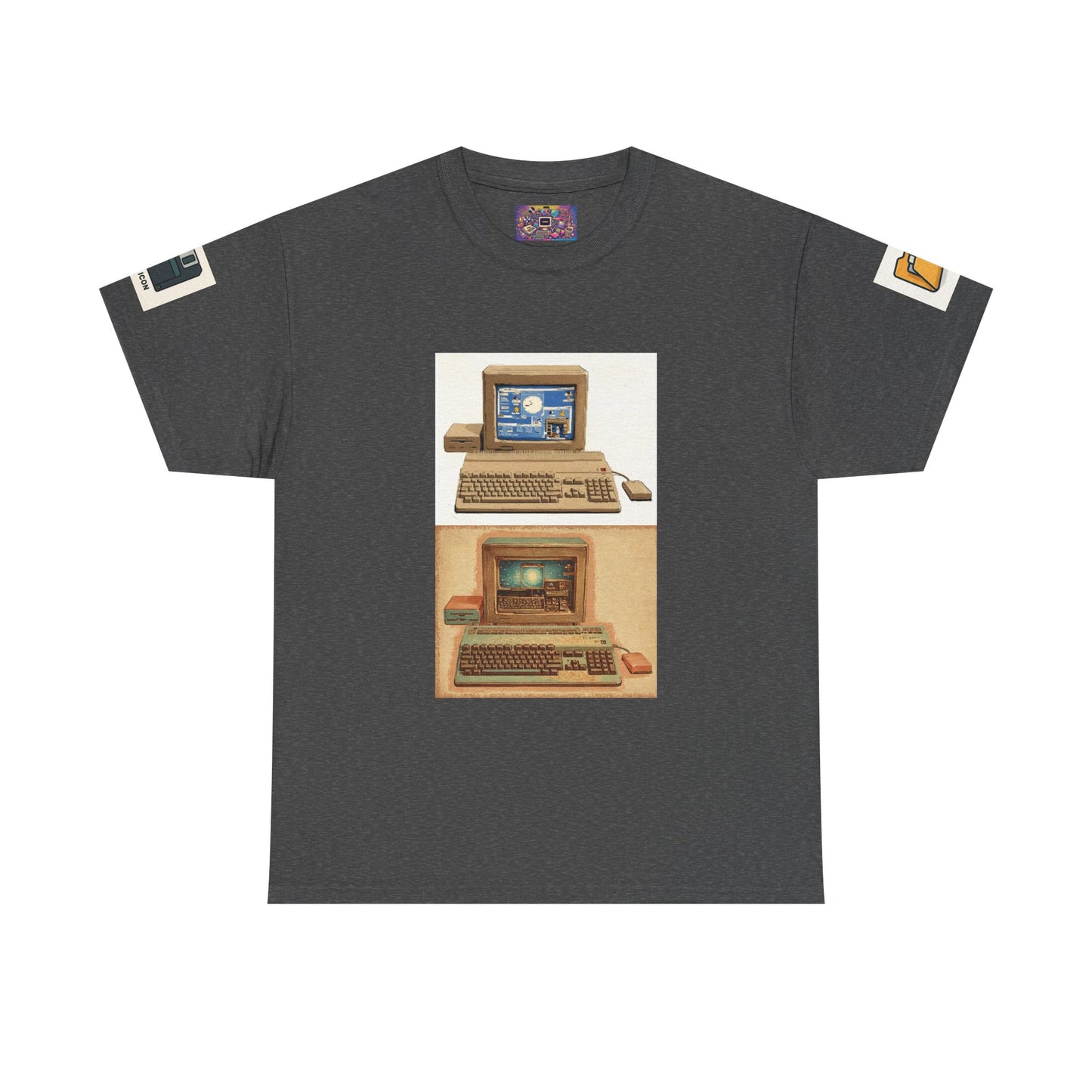 Retro Computer Tee — Vintage PC Graphic T‑Shirt for Tech Lovers