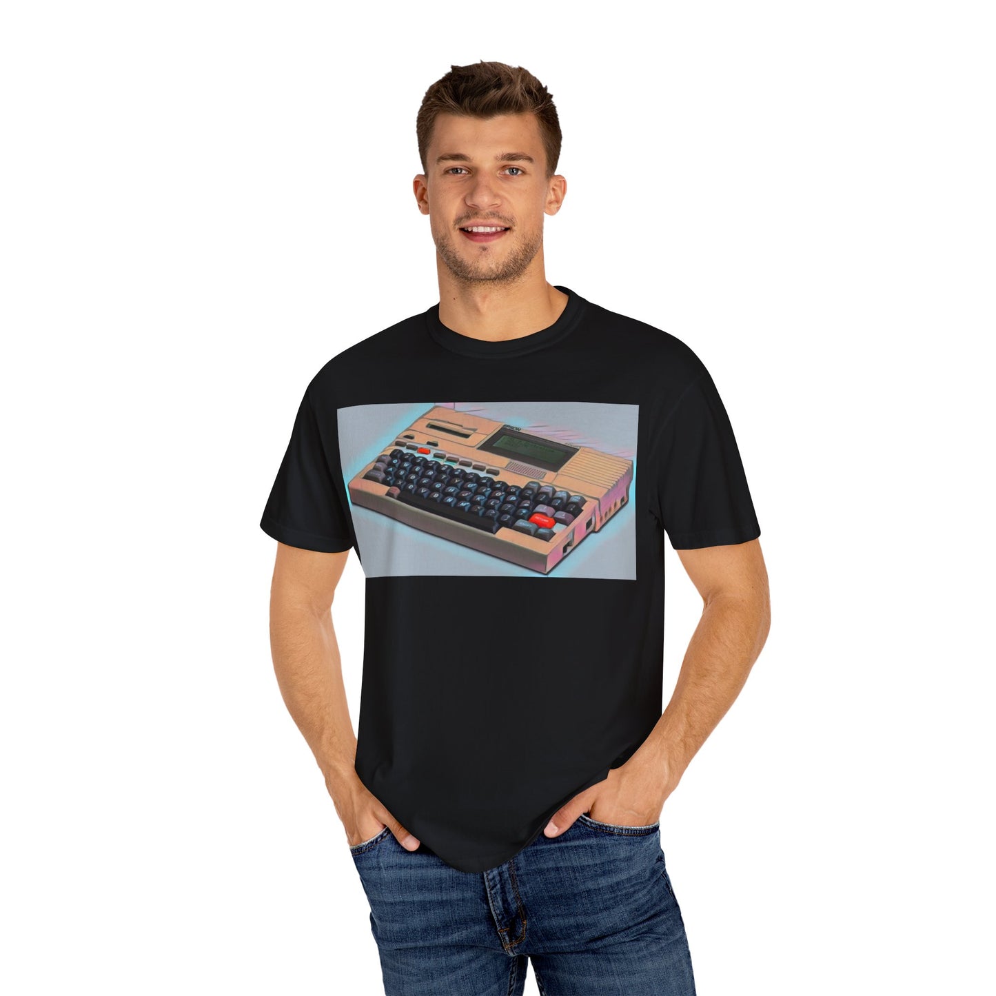 Classic Laptop Computer T-Shirt - Modern Art Color