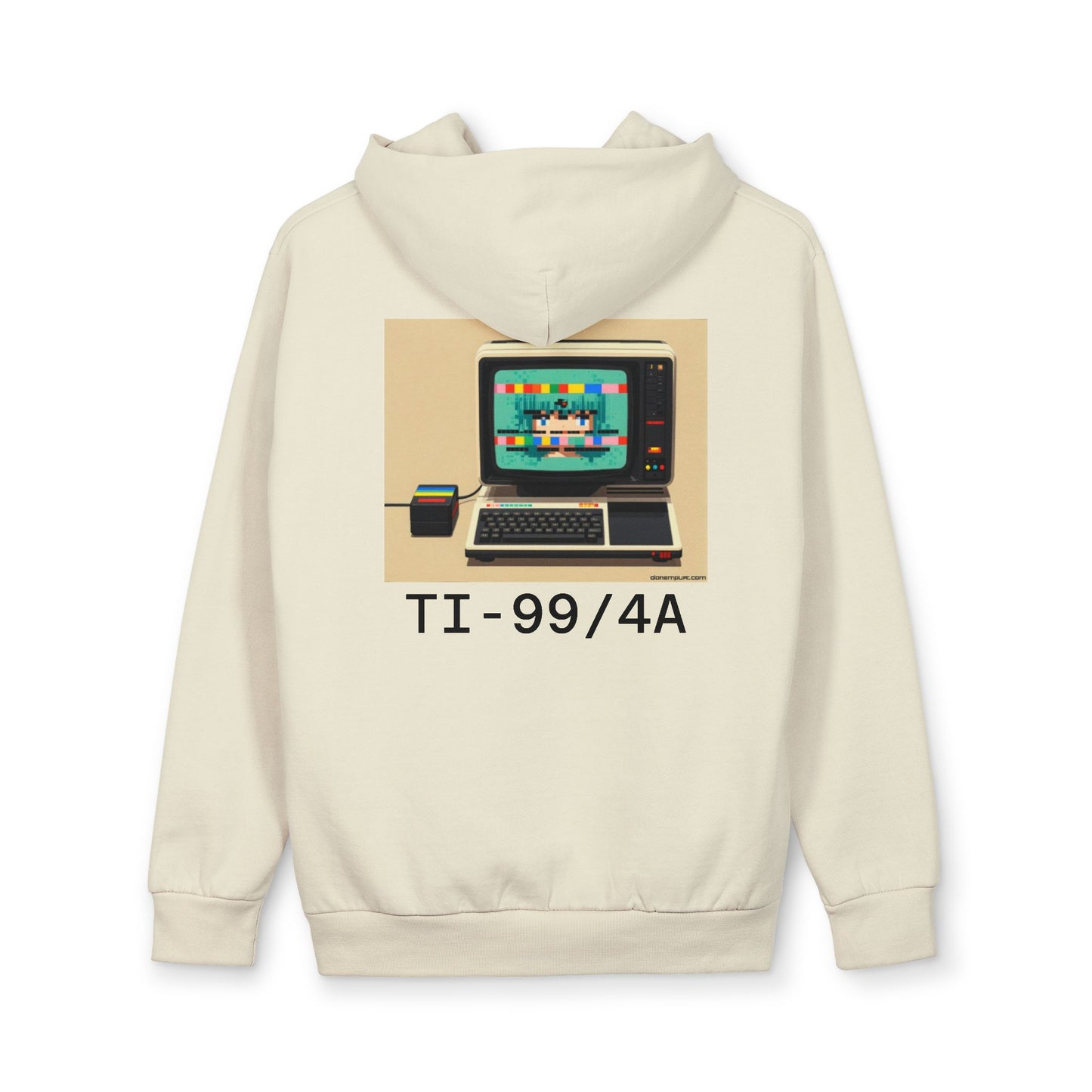 Retro Computer Hoodie — Vintage TI-99/4A Graphic Pullover