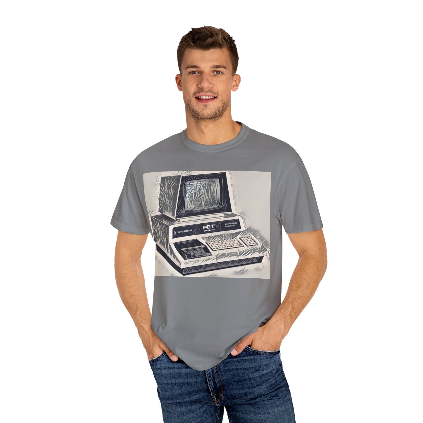 PET Computer T-Shirt - Ink Art Monochrome