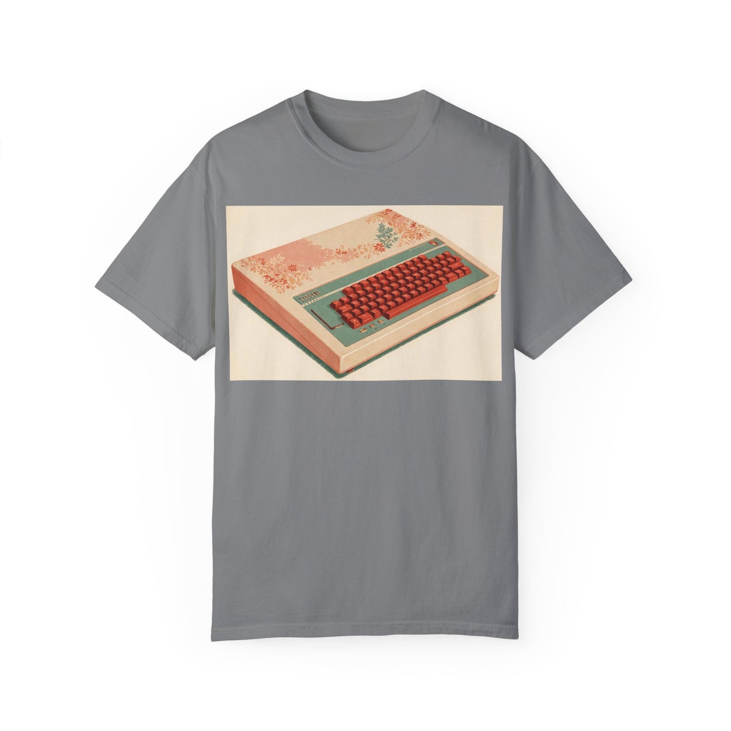 Classic Micro Computer T-Shirt - Floral Art Color