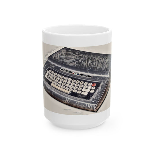 Vintage Computer Ceramic Mug | Classic Color Computer Ink Art Color Design | Perfect for Tech Lovers