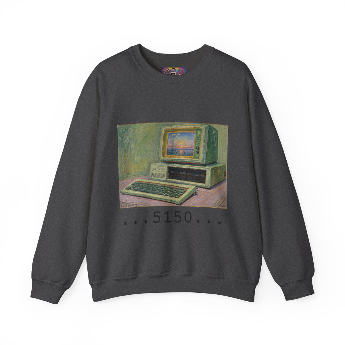 Classic PC Themed Crewneck Sweatshirt - 5150 Vintage PC Graphic