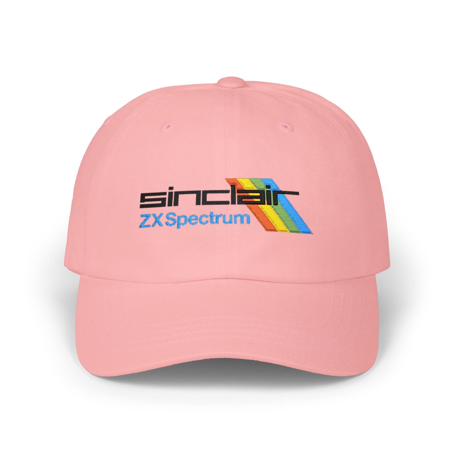 Spectrum Computer Cap with Retro Red Winged Snake Logo - Vintage Athletic Baseball Hat