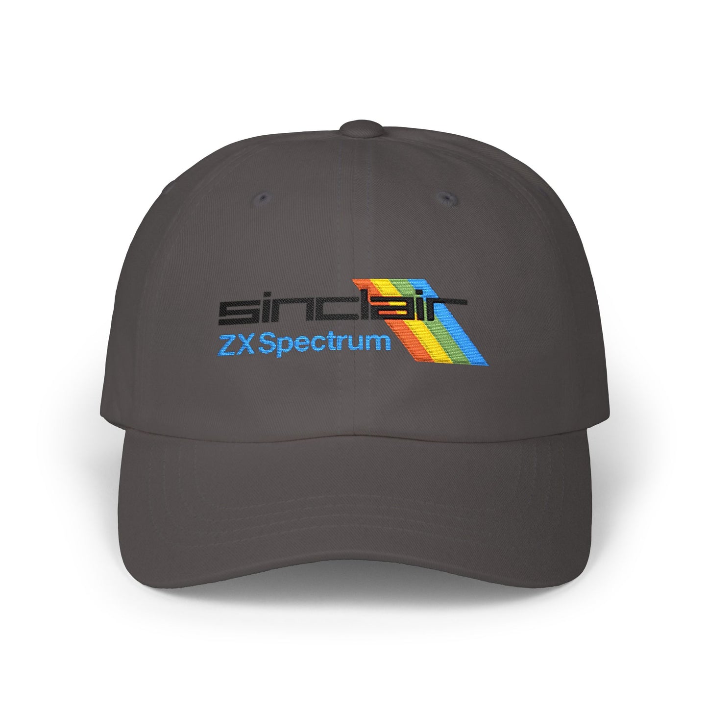 Spectrum Computer Cap with Retro Red Winged Snake Logo - Vintage Athletic Baseball Hat