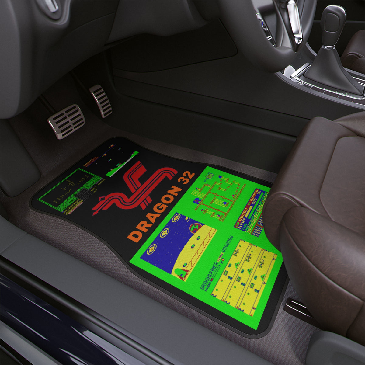 DRAGON 32 Computer Inspired Car Floor Mat