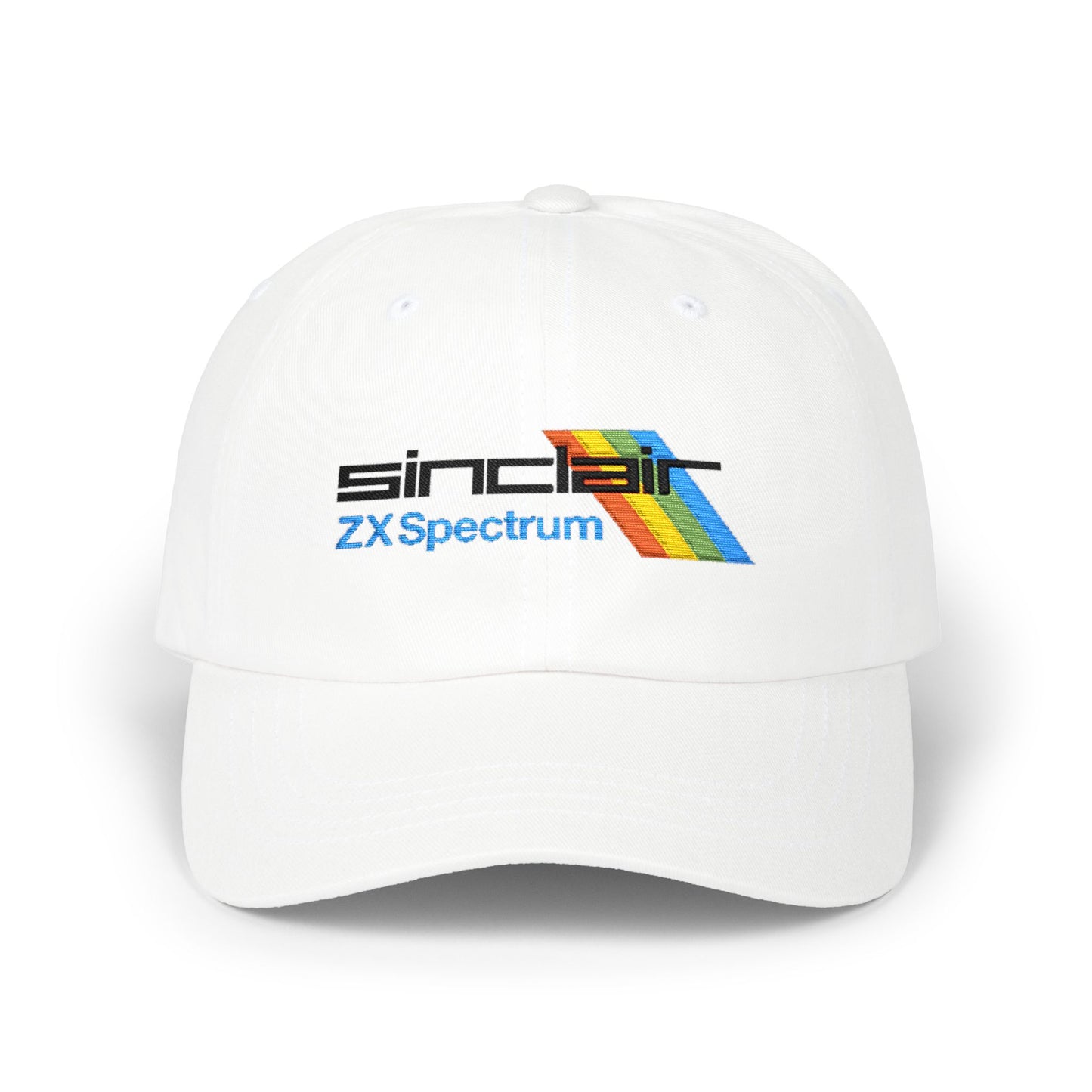 Spectrum Computer Cap with Retro Red Winged Snake Logo - Vintage Athletic Baseball Hat