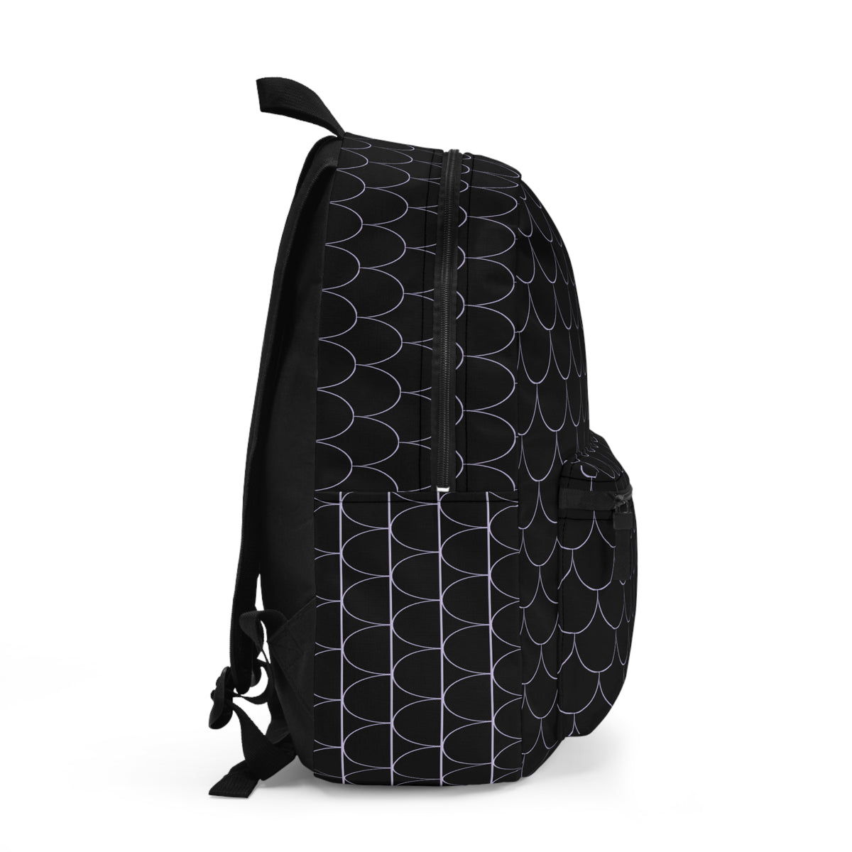 Semi Parabola Pattern Backpack - plain violet