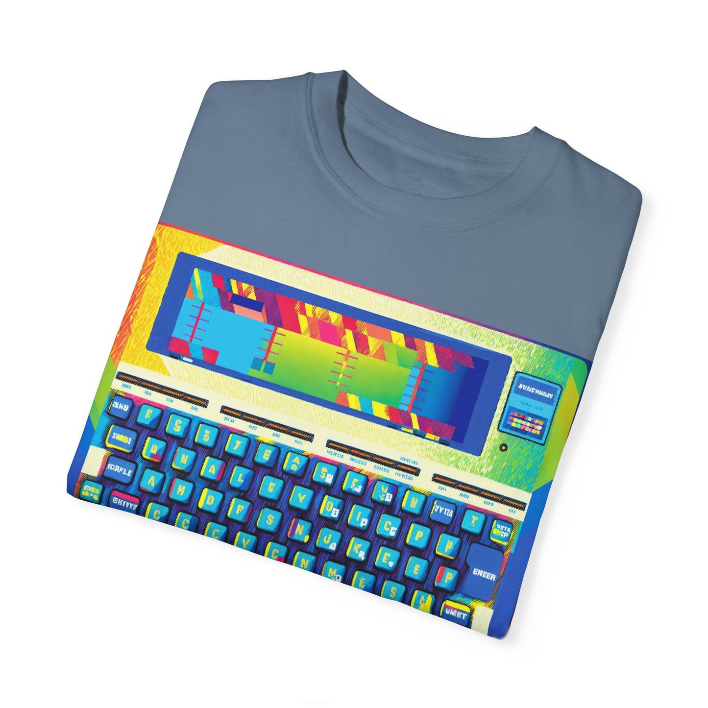 Classic Laptop PC T-Shirt - Print Art Multi-Color