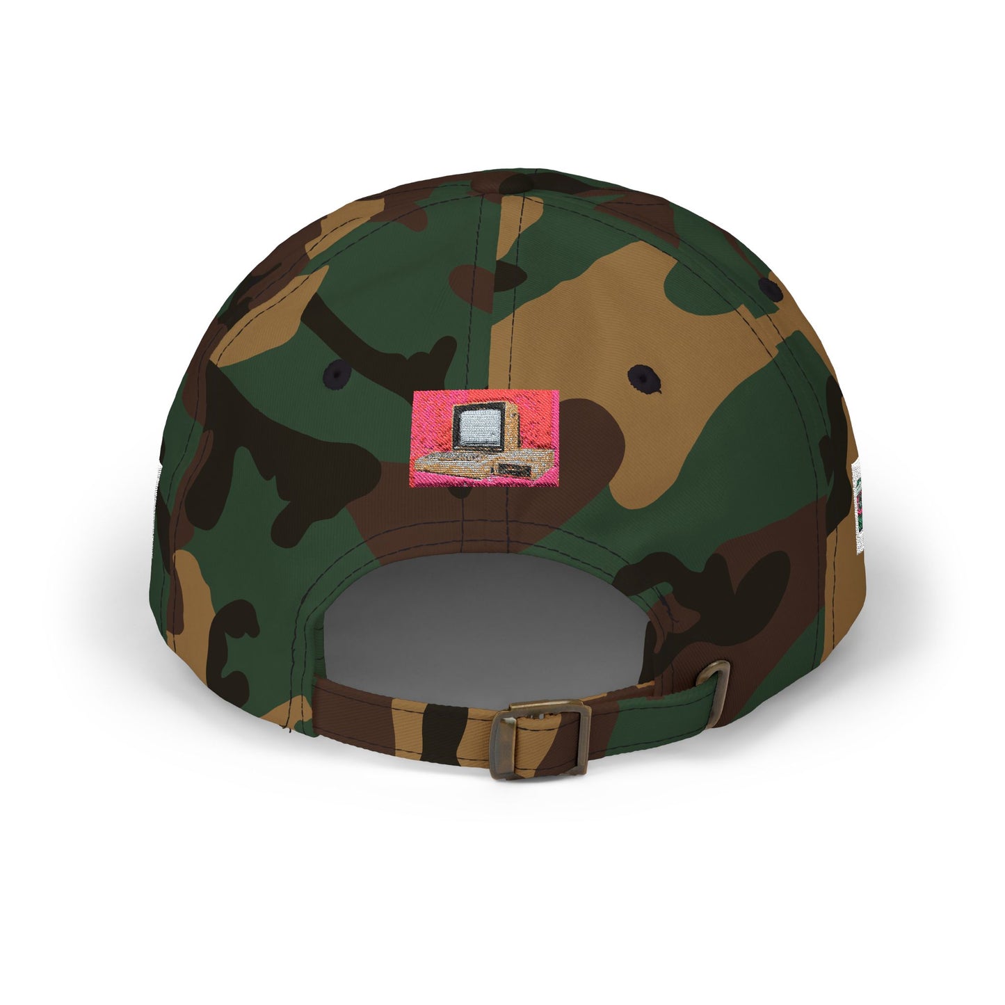 Game Controller Themed Computer Cap with Retro Red Winged Snake Logo - Vintage Athletic Baseball Hat