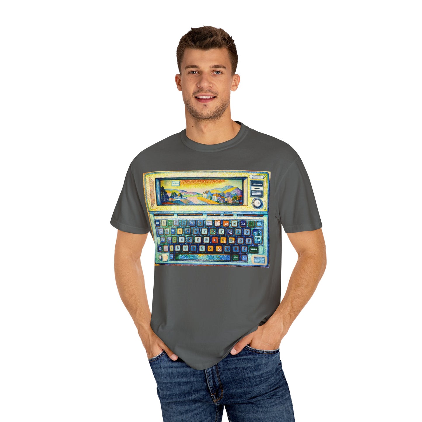 Classic Laptop PC T-Shirt - Paint Art Classic