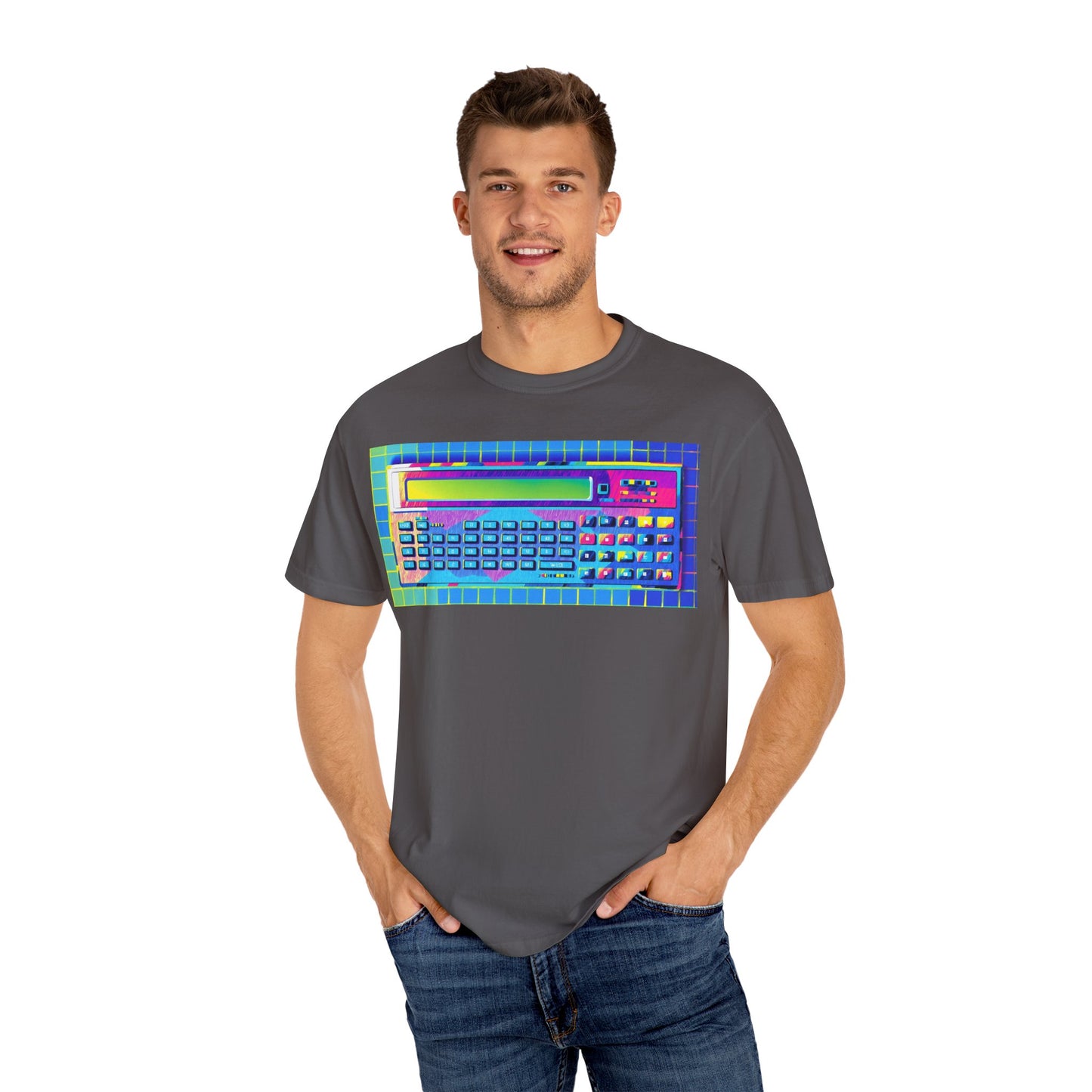 Classic Pocket PC T-Shirt - Modern Art Multi-Color
