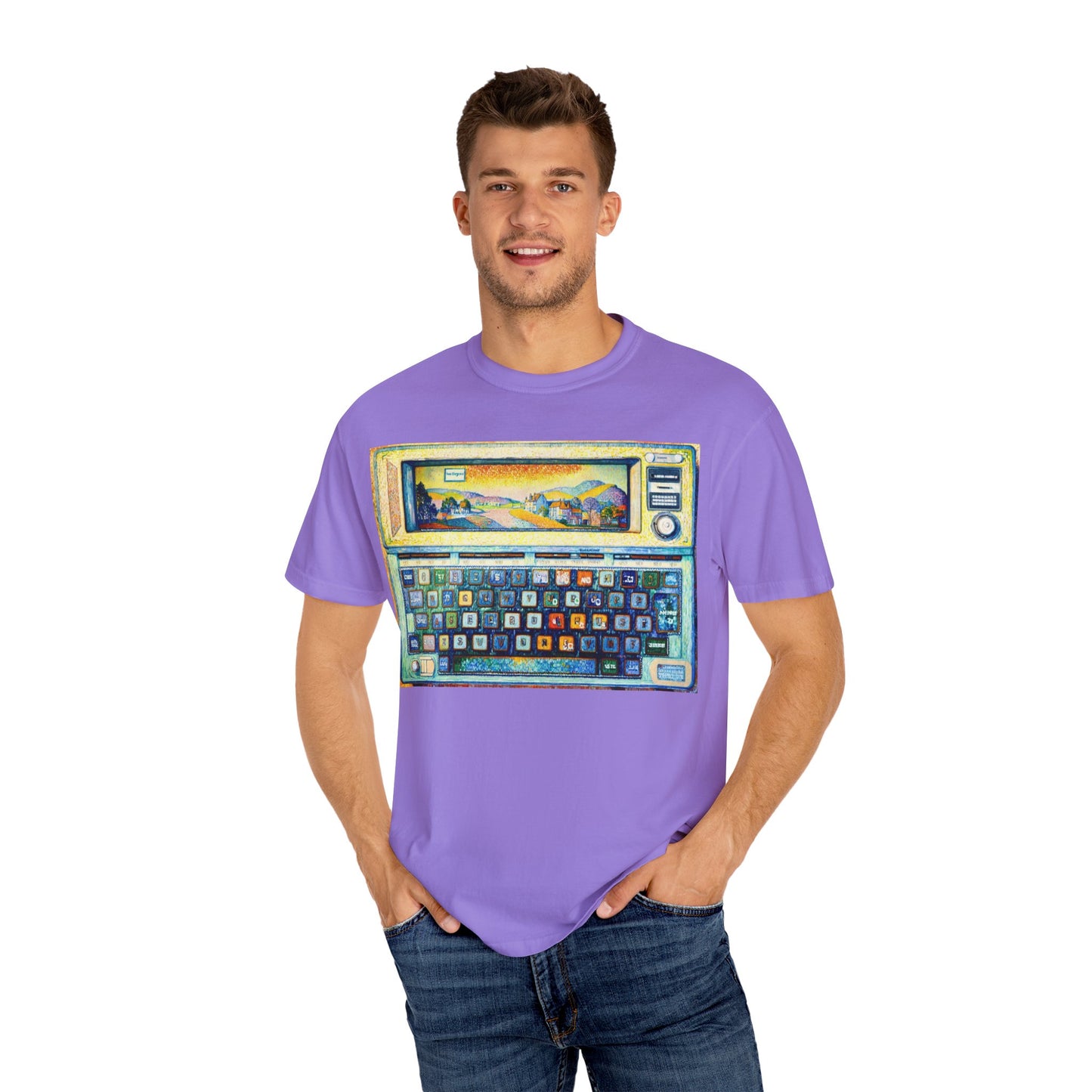 Classic Laptop PC T-Shirt - Paint Art Classic