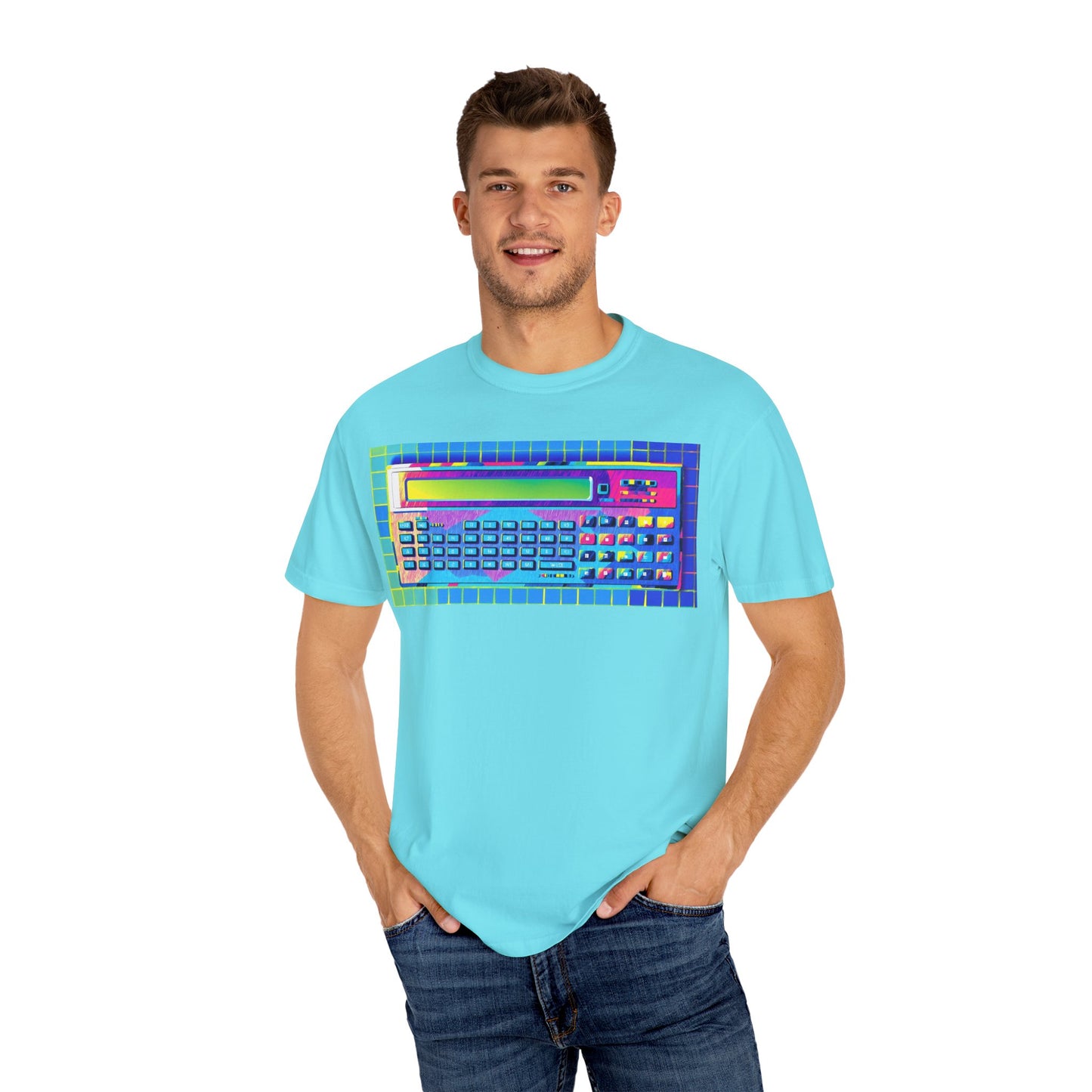 Classic Pocket PC T-Shirt - Modern Art Multi-Color