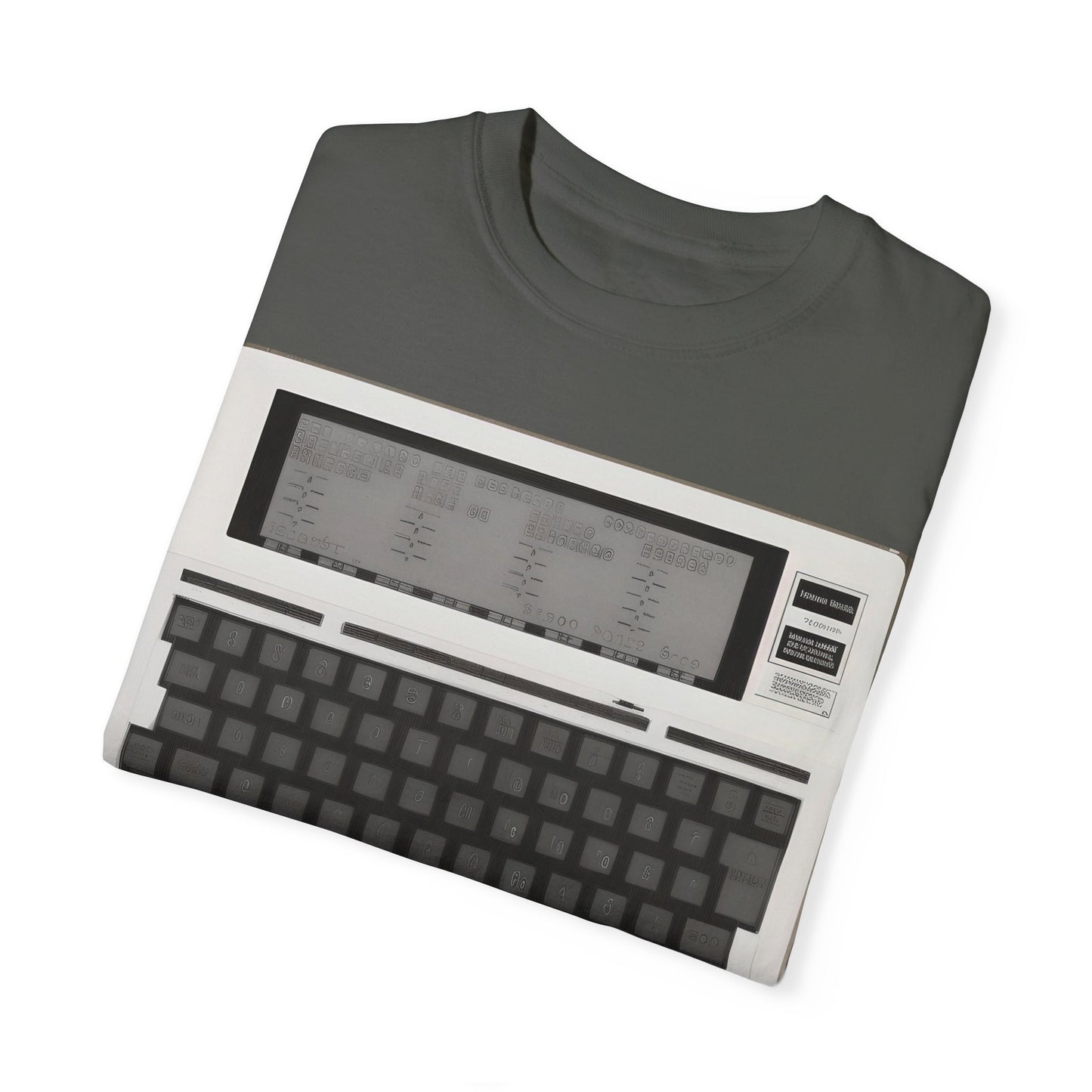 Classic Laptop PC T-Shirt - Print Art Monochrome