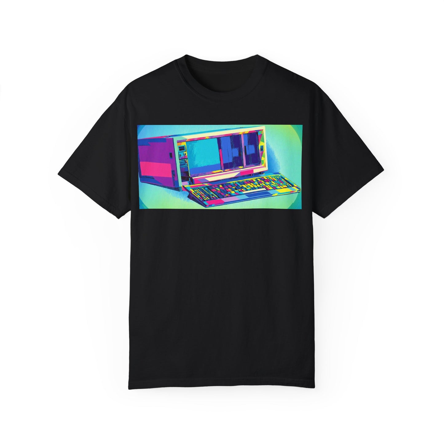 Classic Luggable PC T-Shirt - Print Art Multi-Color