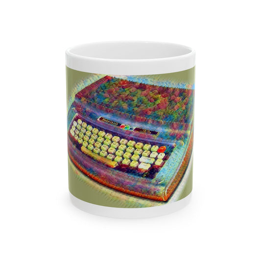 Vintage Computer Ceramic Mug | Classic Color Computer Paint Art Color Design | Perfect for Tech Lovers