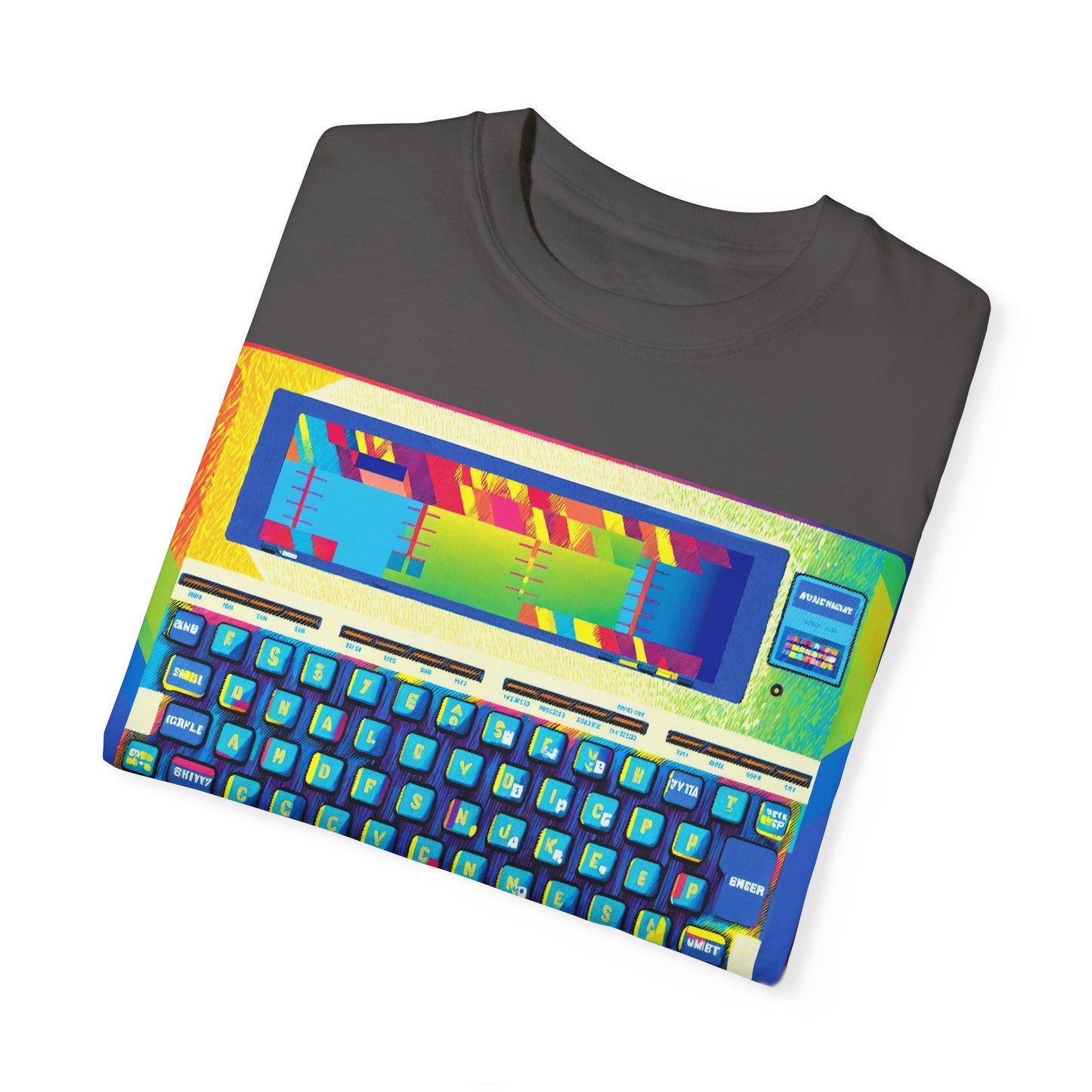 Classic Laptop PC T-Shirt - Print Art Multi-Color