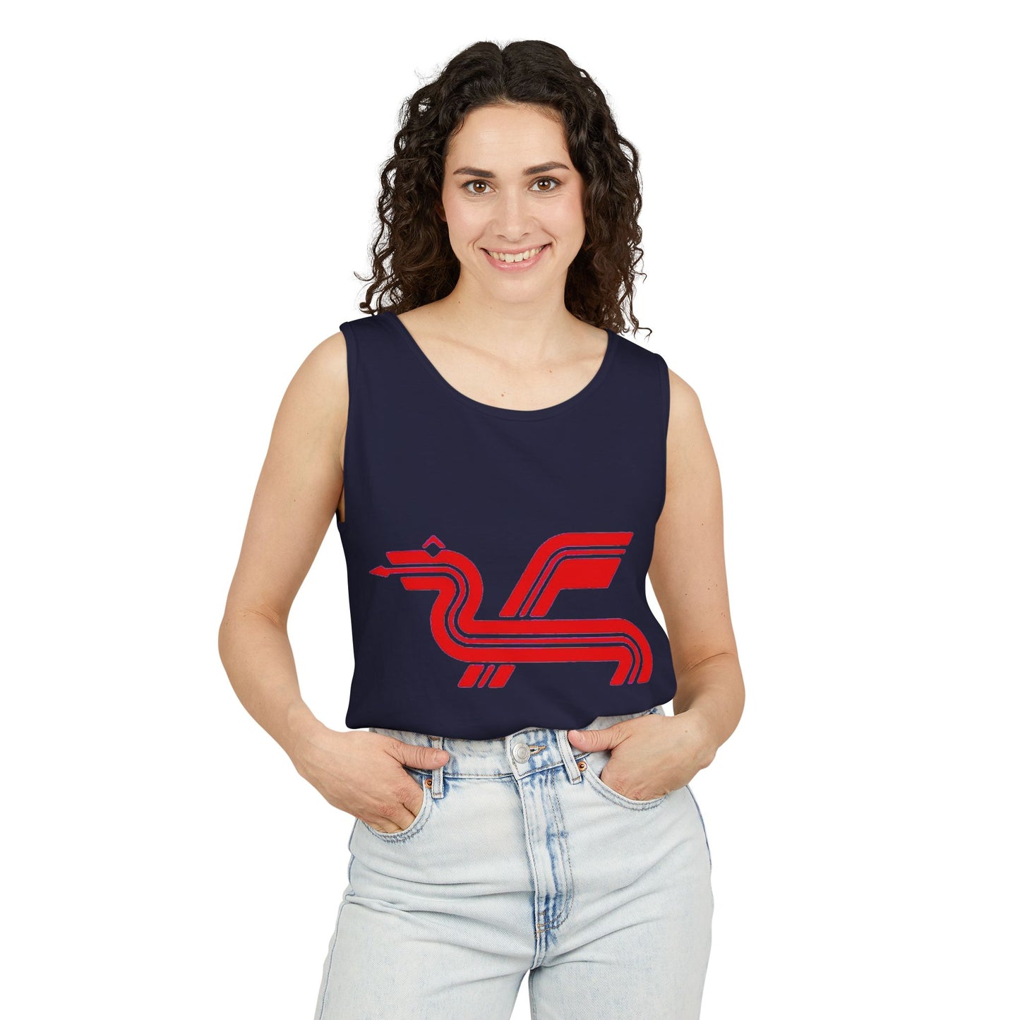 Classic 8 bit home computer inspired Tank Top | Monochrome Art | Unisex Retro Graphic Tee for Tech Lovers, Summer Fashion, Gift for Nerds, Festival Wear, 80s Style