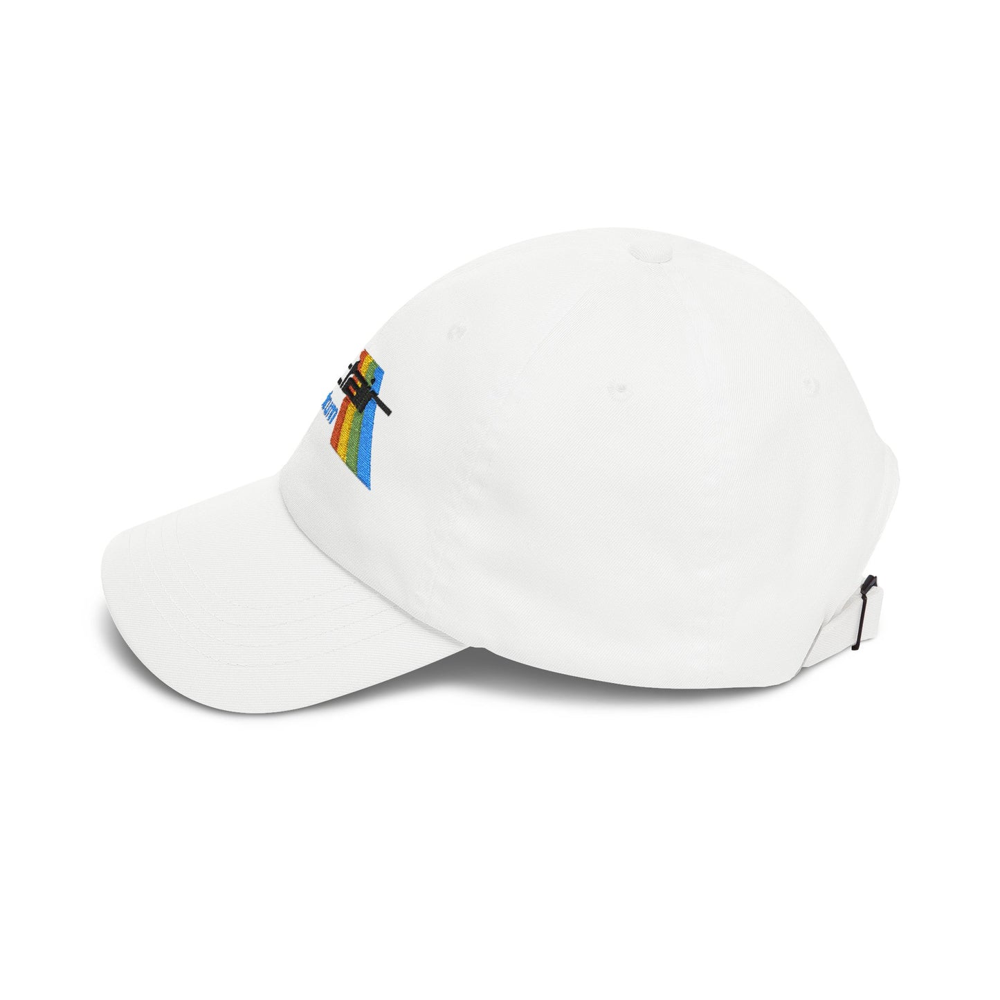 Spectrum Computer Cap with Retro Red Winged Snake Logo - Vintage Athletic Baseball Hat