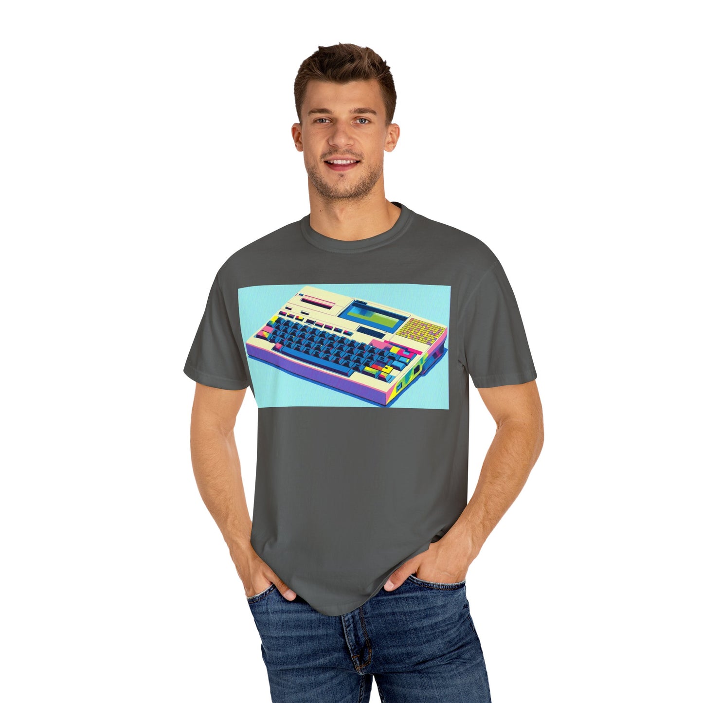 Classic Laptop Computer T-Shirt - Print Art Multi-Color