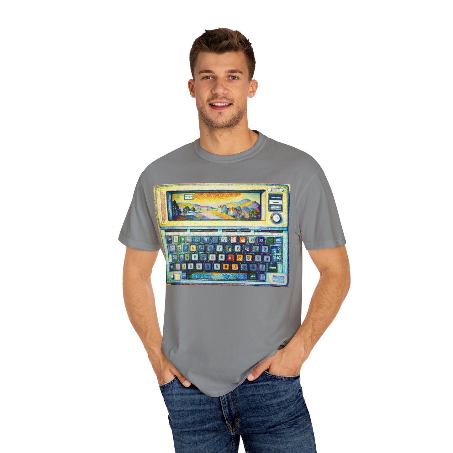 Classic Laptop PC T-Shirt - Paint Art Classic