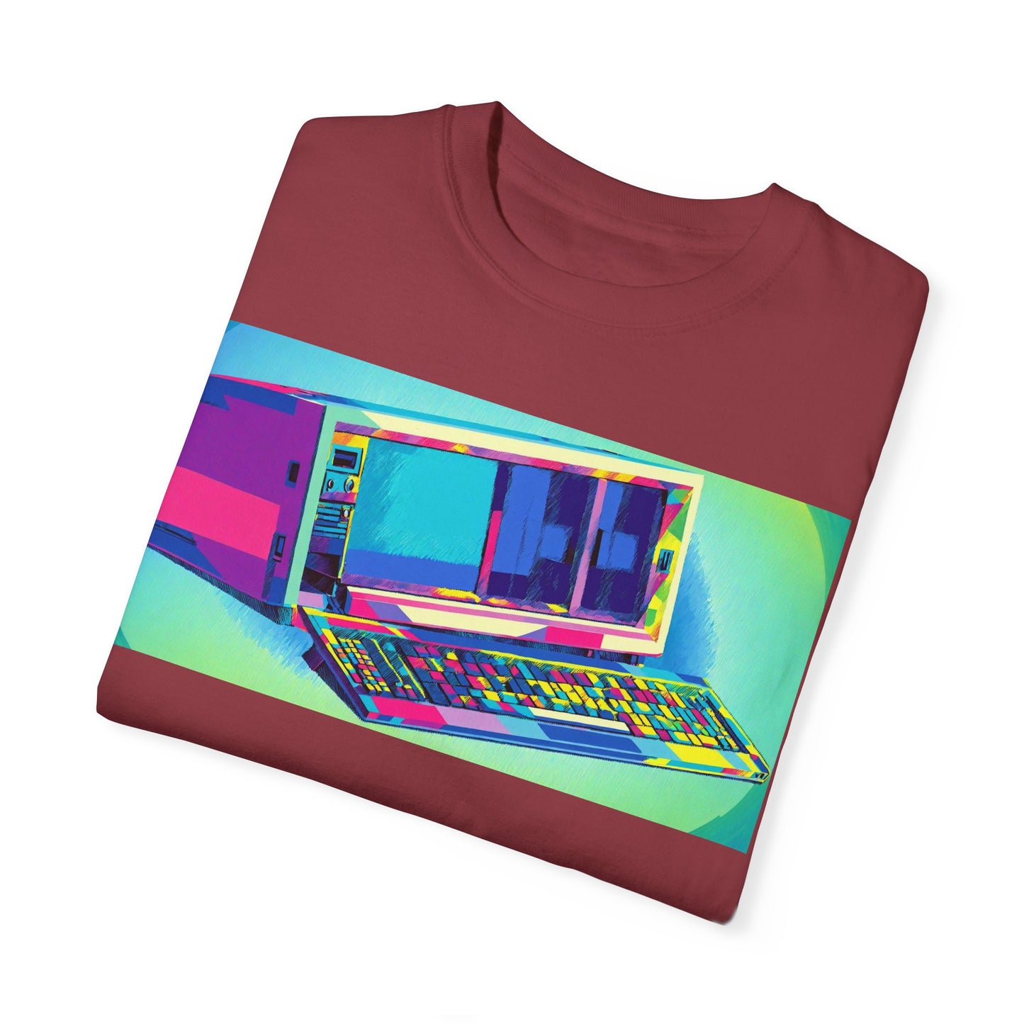 Classic Luggable PC T-Shirt - Print Art Multi-Color