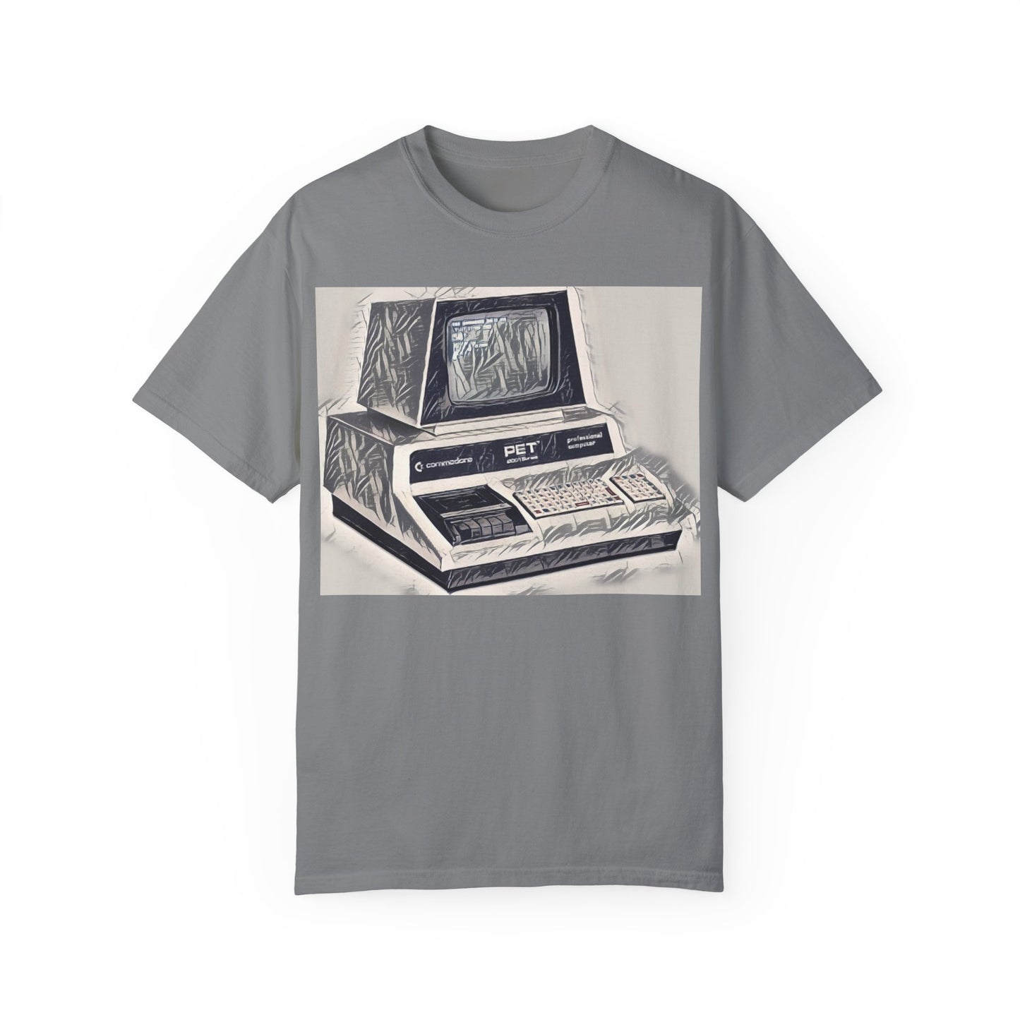 PET Computer T-Shirt - Ink Art Monochrome