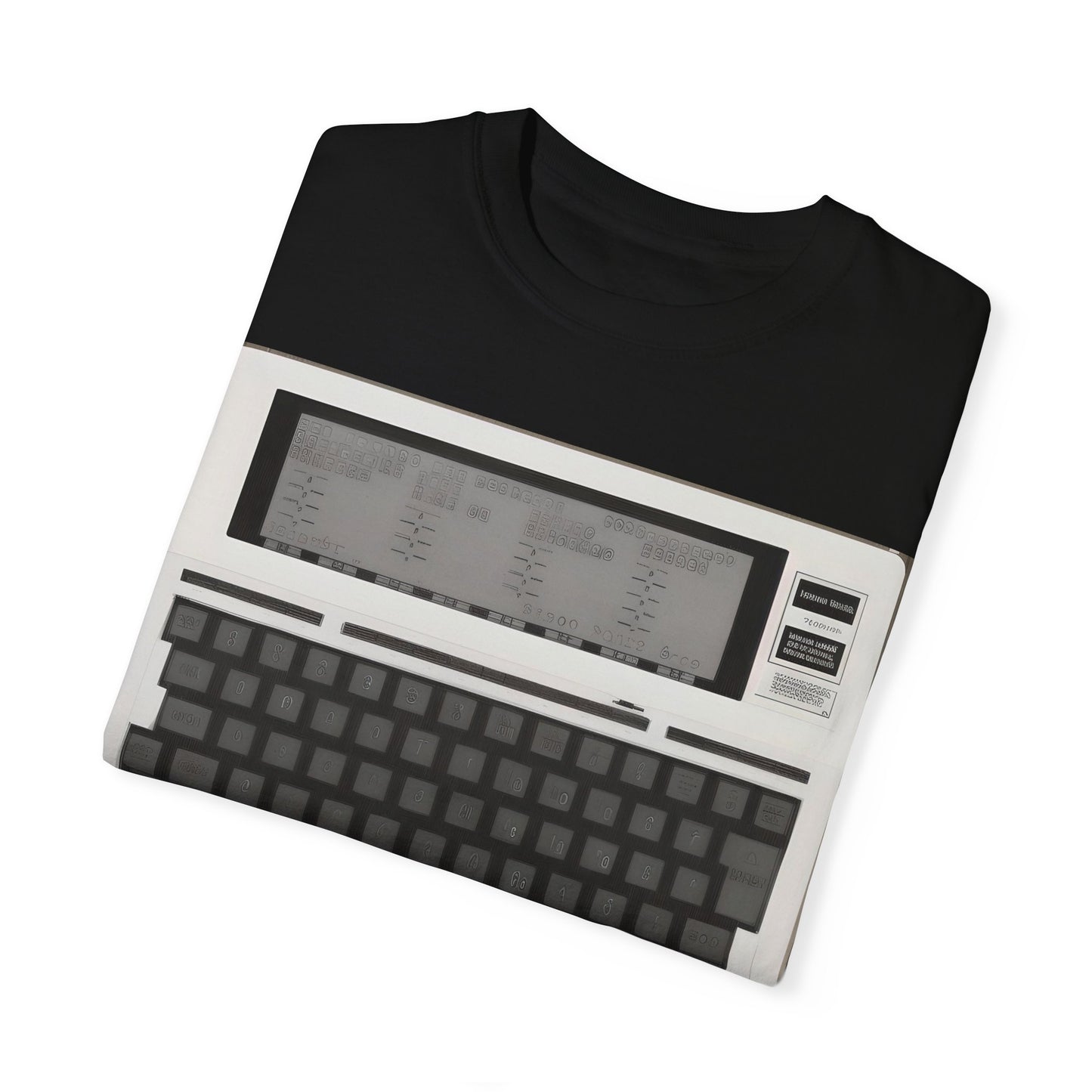 Classic Laptop PC T-Shirt - Print Art Monochrome