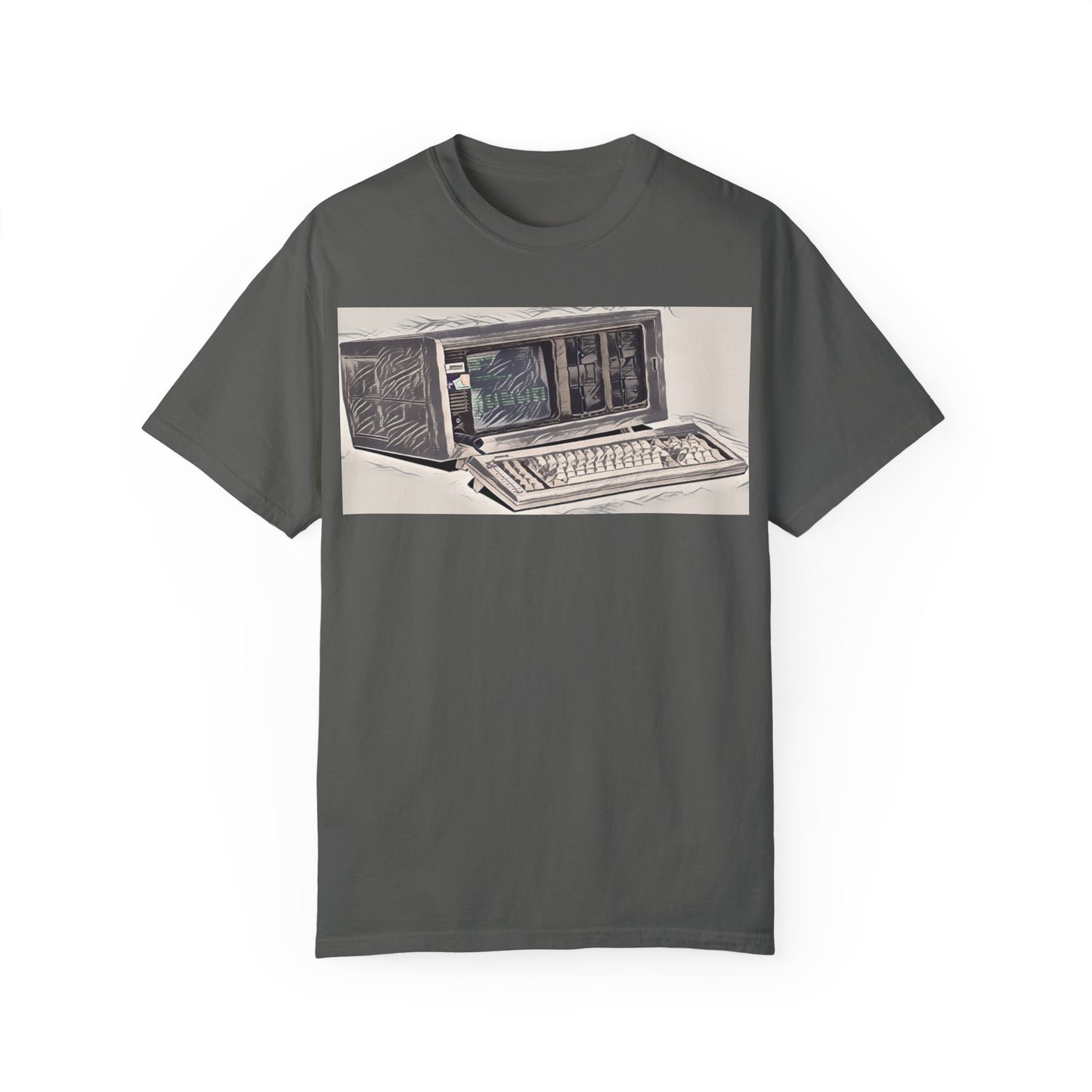 Classic Luggable PC T-Shirt - Ink Art Monochrome