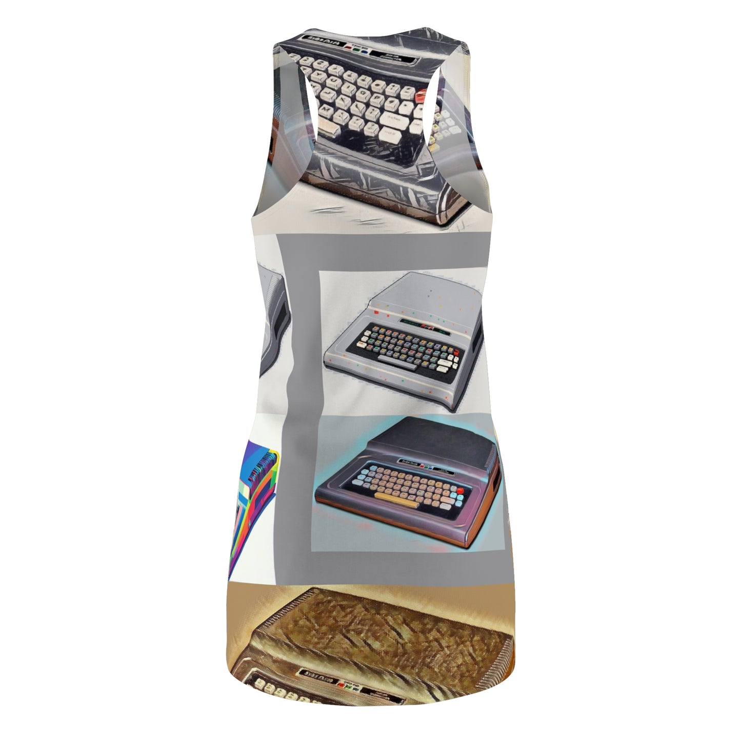 Electrifying Women's Racerback Color Computer Dress, Tech Lover Dress, Fun Party Dress, Summer Vibes Dress, Festival Outfit, Unique Gift