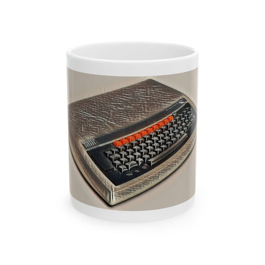 Vintage Computer Ceramic Mug | Classic Micro Computer Ink Art Color Design | Perfect for Tech Lovers