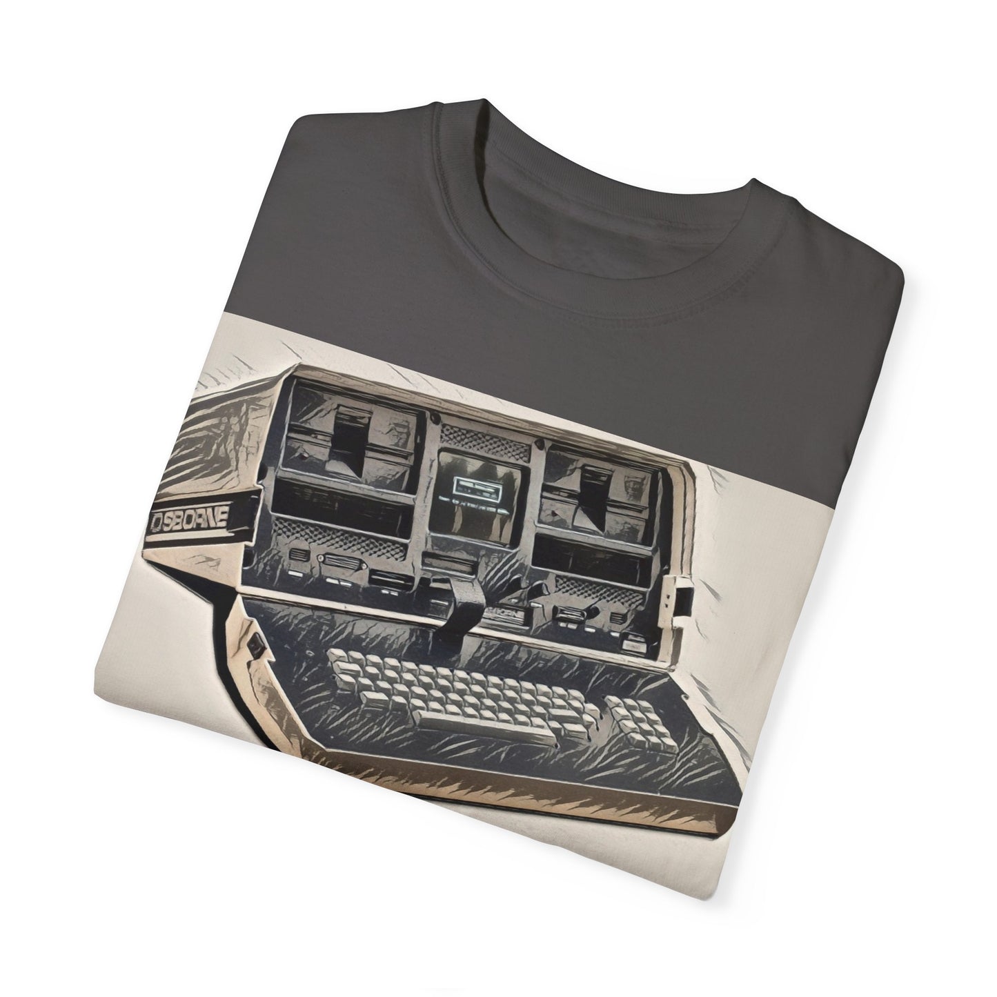 OSBORNE Computer T-Shirt - Ink Art Monochrome