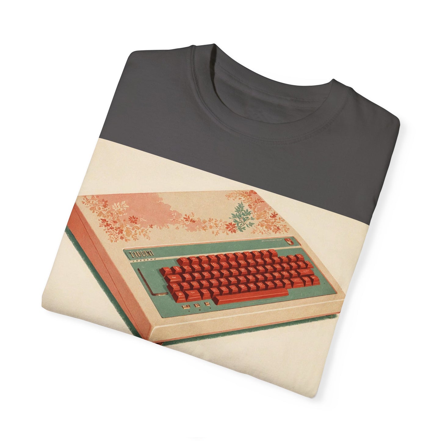 Classic Micro Computer T-Shirt - Floral Art Color