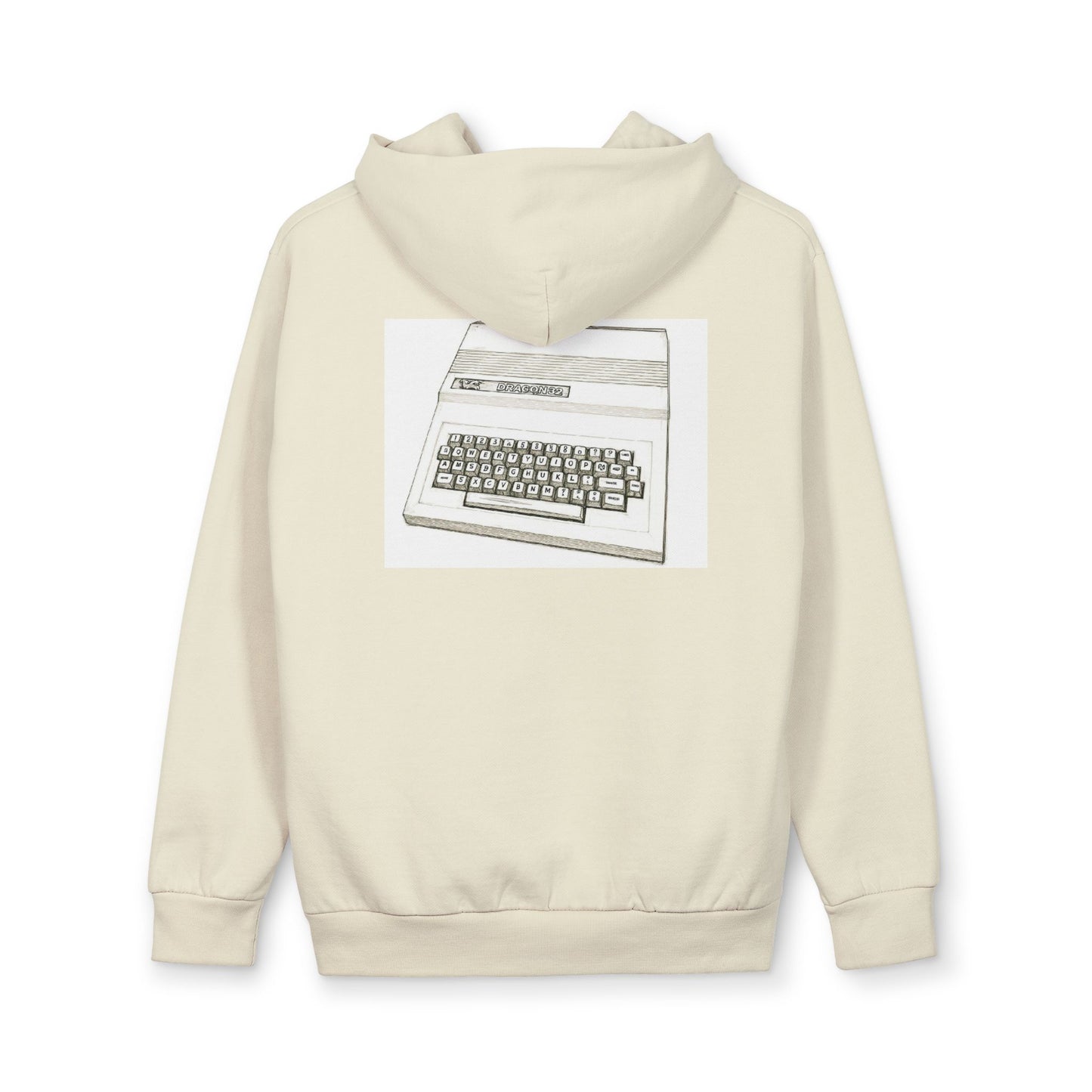 Dragon Computer Themed Hoodie — Vintage Home Computer Graphic Pullover