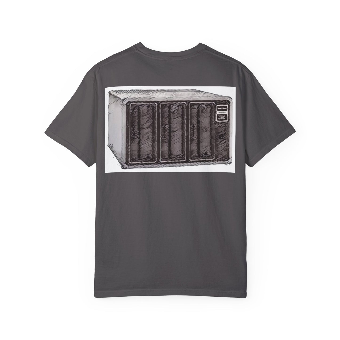 Classic Business Machine With Floppy Disk Bay T-Shirt - Ink Art Monochrome