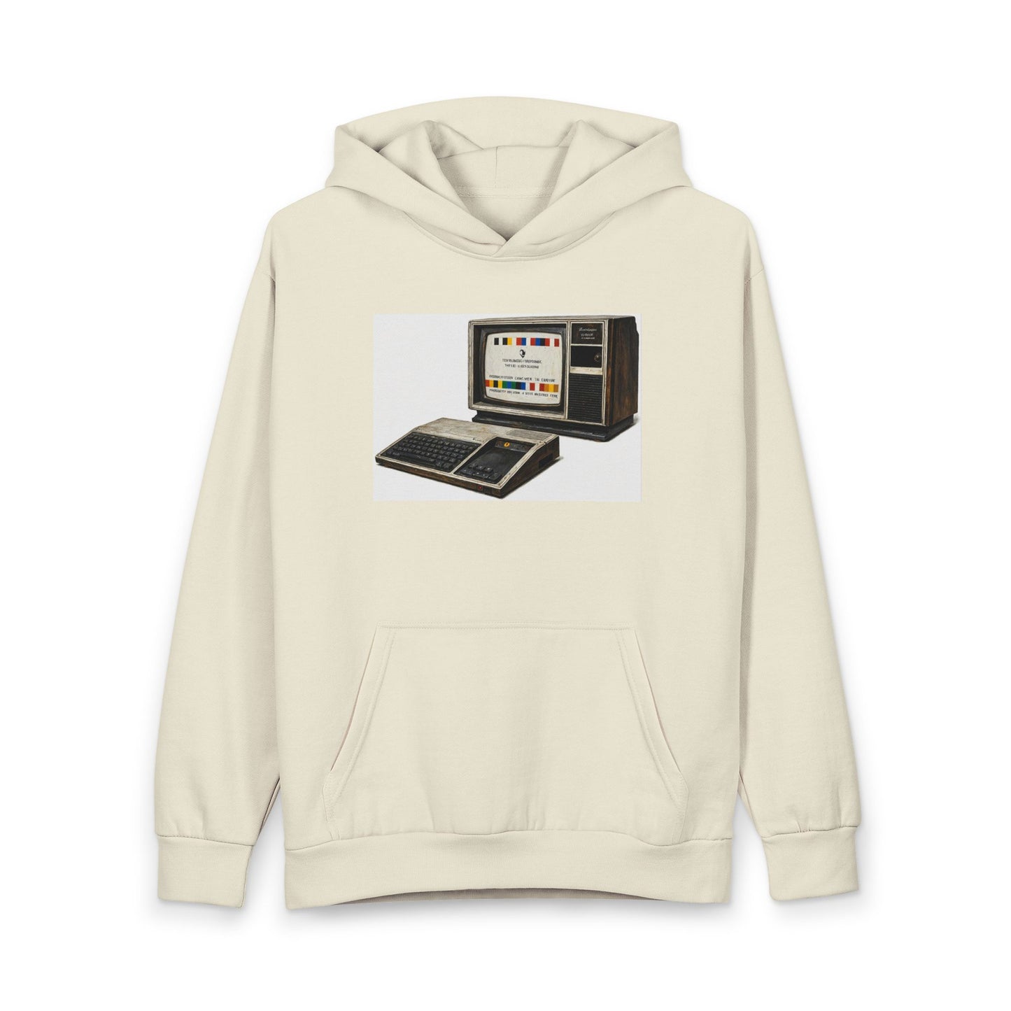Retro Computer Hoodie — Vintage TI-99/4A Graphic Pullover